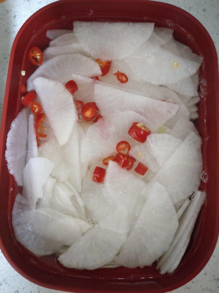 腌萝卜😜最简单的泡菜👍拉面的完美搭档🍜