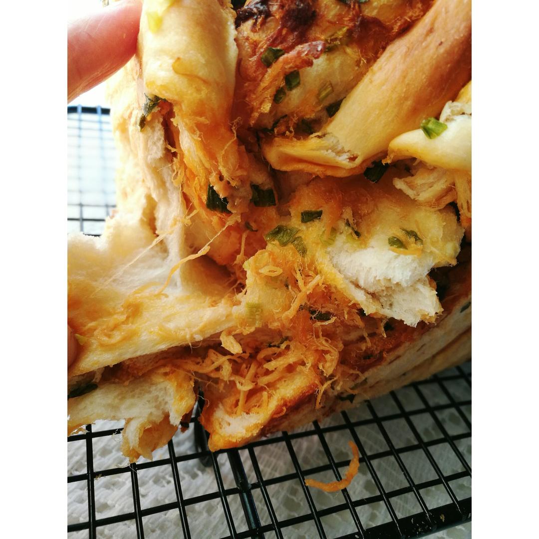 香葱肉松手撕吐司