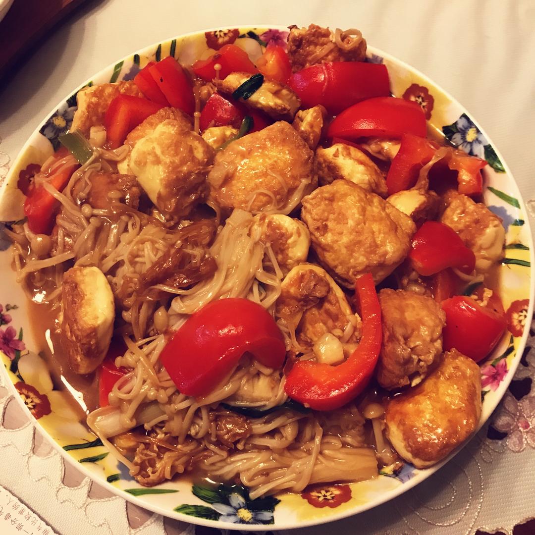 超级下饭菜--金针菇日本豆腐