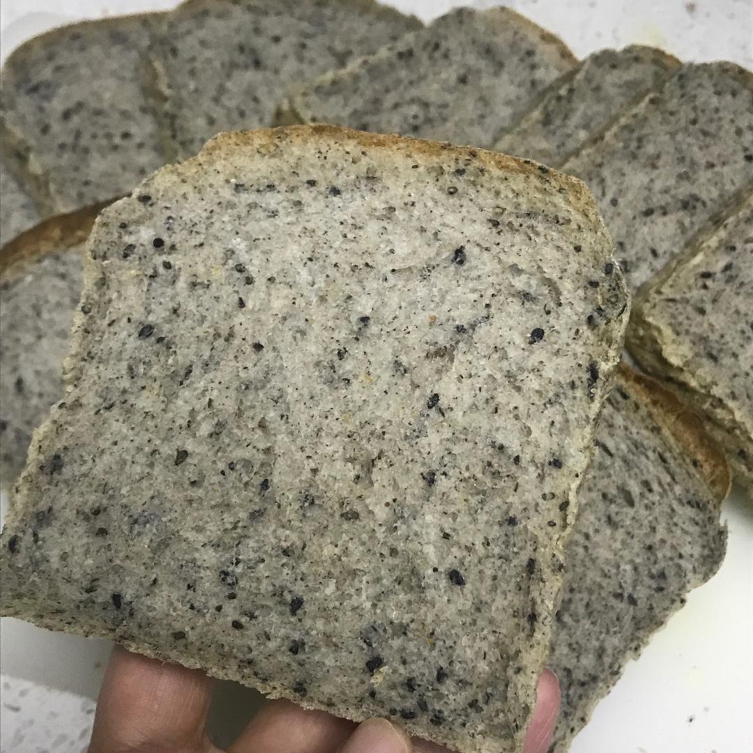 黑芝麻全麦吐司 100%全麦
