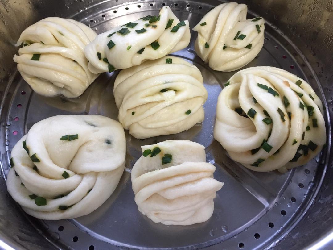 汤种葱卷和馒头(随意做的)