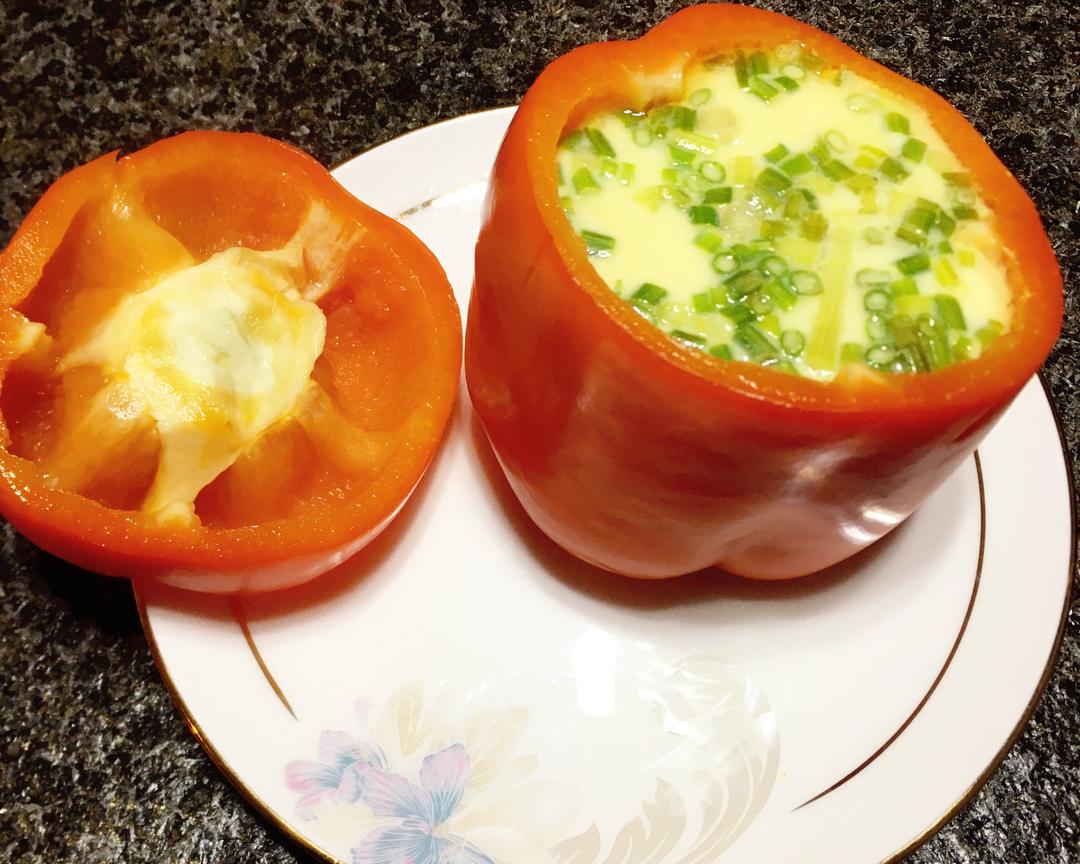 甜椒蒸蛋