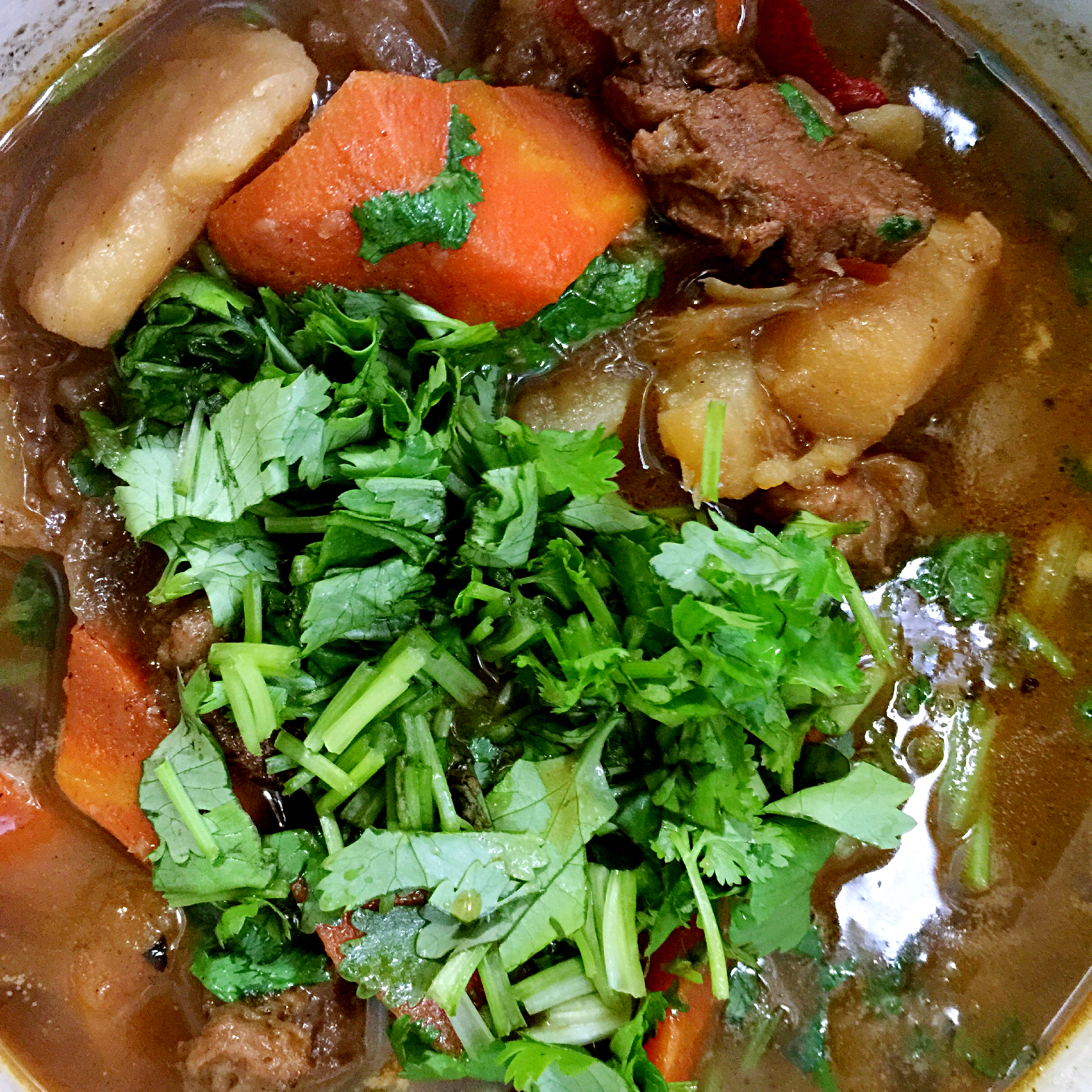 胡萝卜土豆烧牛腩