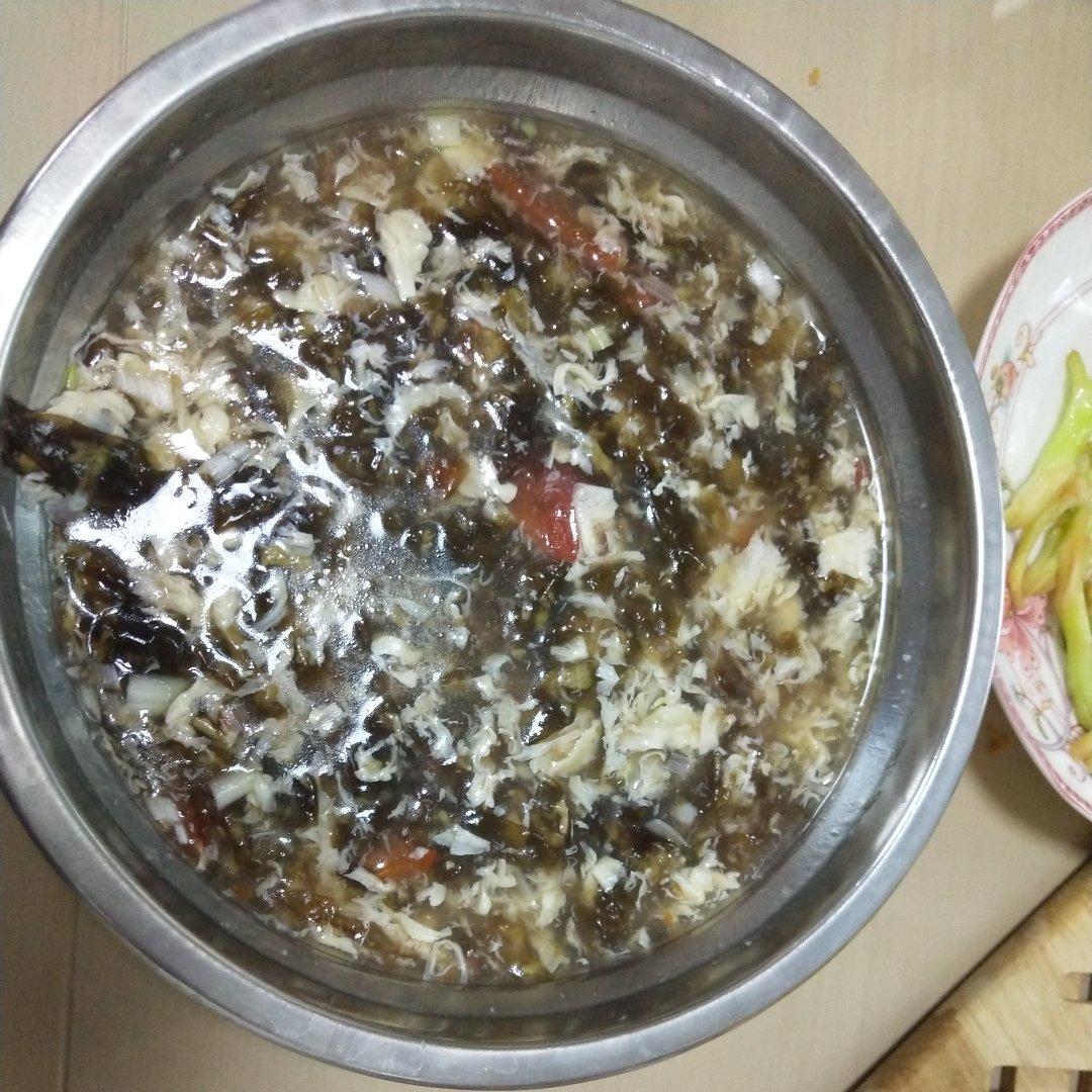 番茄紫菜蛋花汤