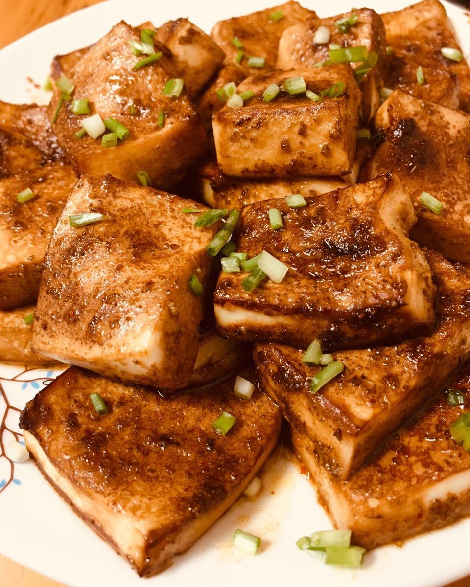 冬天不长膘系列：低脂健康的孜然烤豆腐