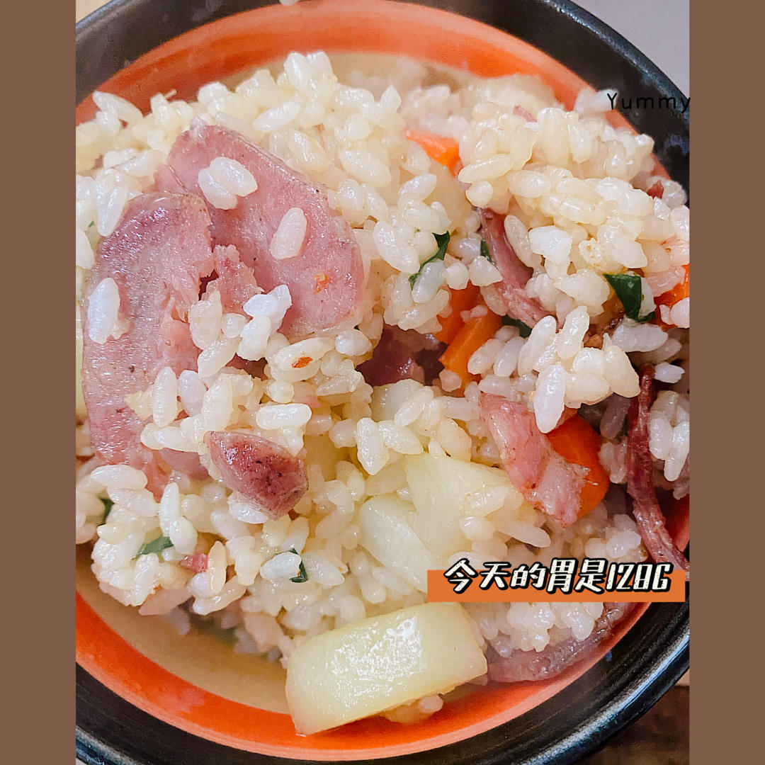 邻居抢着来我家吃土豆香肠炒饭，原来这么香！