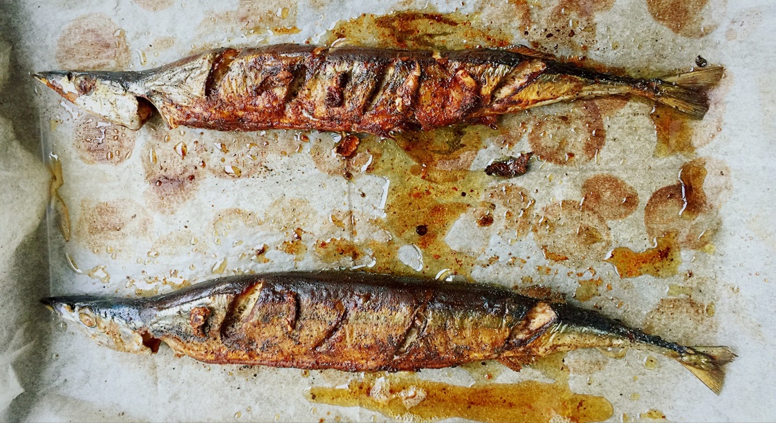 盐烤秋刀鱼