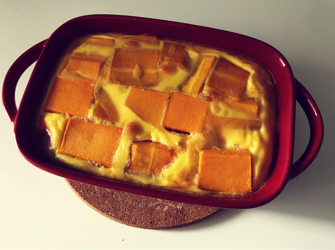 无油无水‼️减肥也能吃的甜品✅低脂蛋奶烤南瓜🎃巨简单