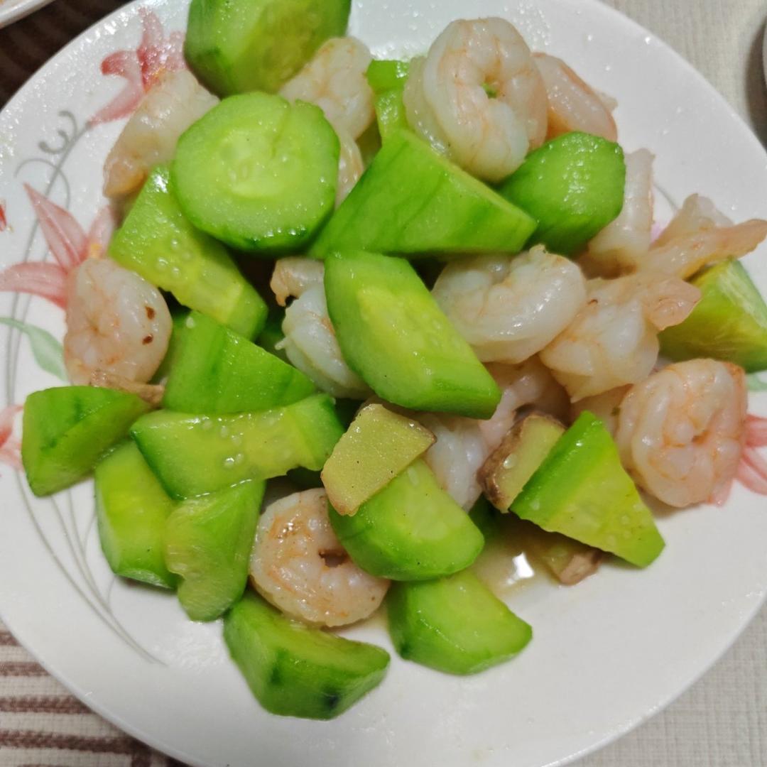 虾仁炒黄瓜