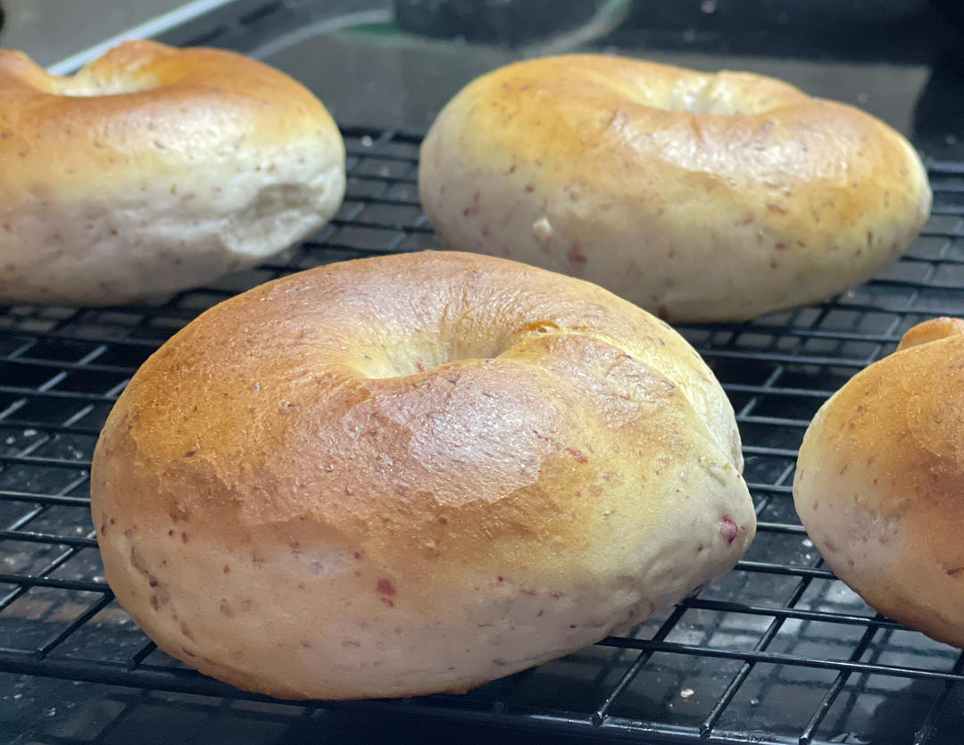 四季减脂神物4⃣️：
酒酿玫瑰贝果