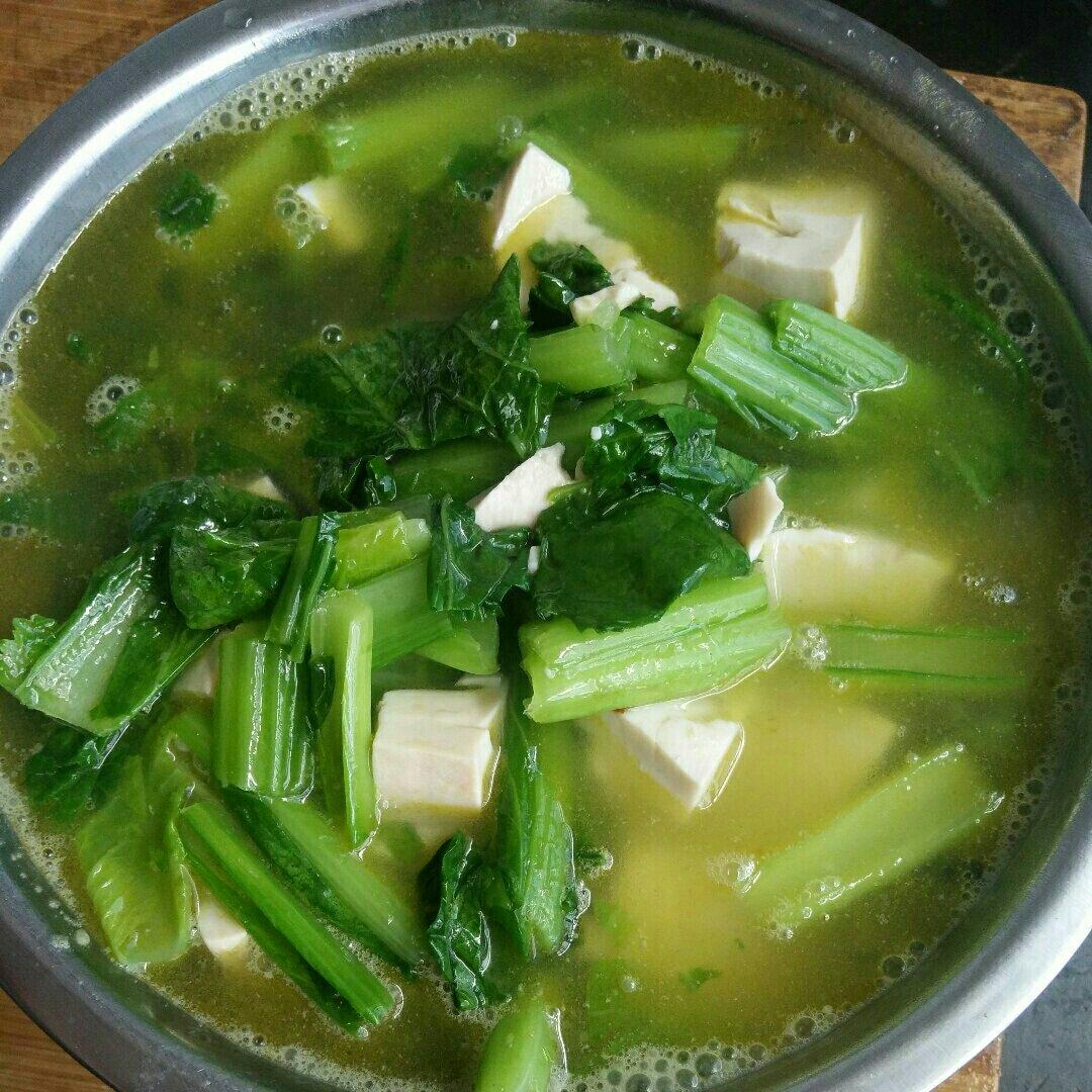 yin做的青菜豆腐汤