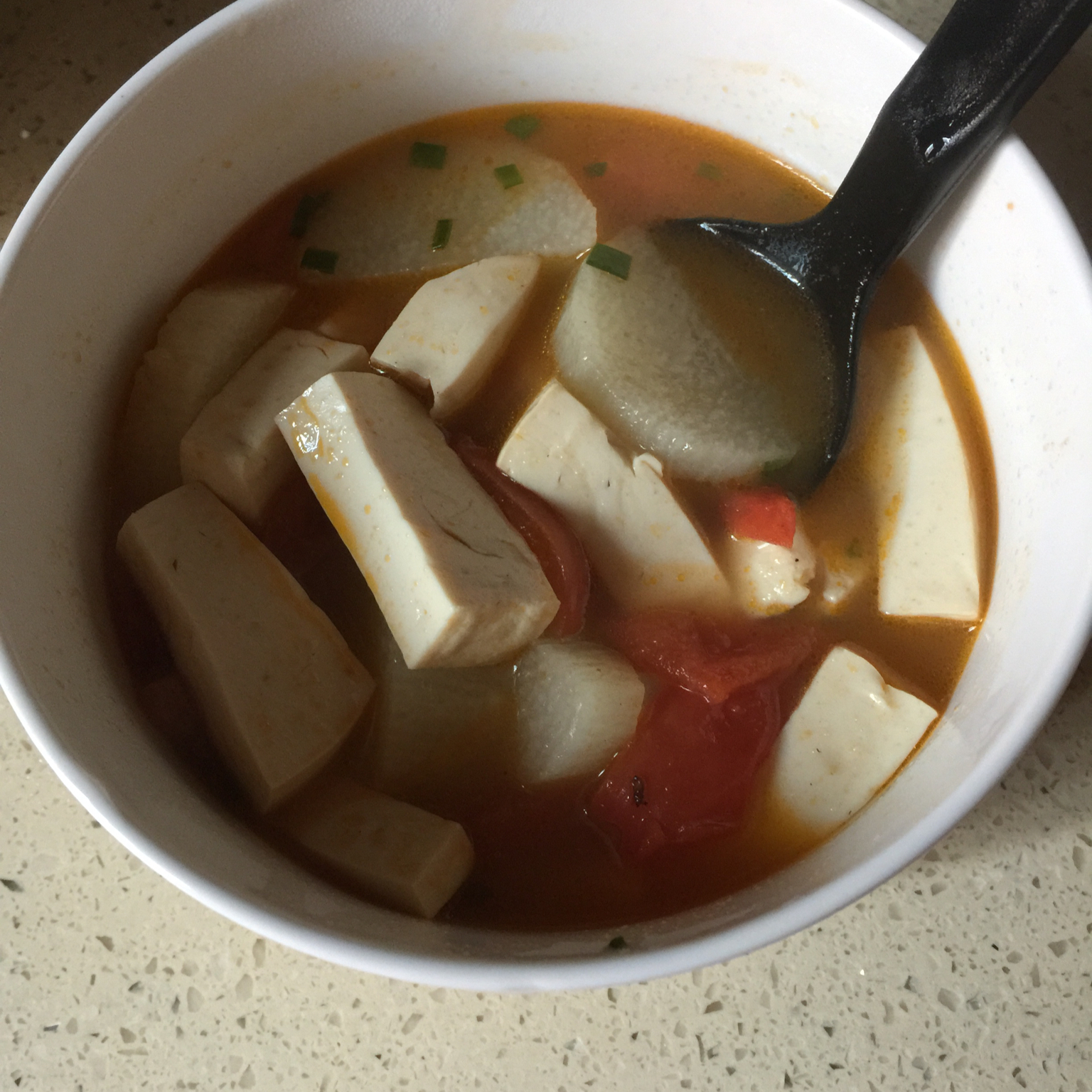 山药蕃茄豆腐汤