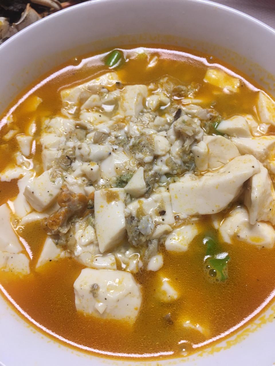 现拆蟹黄豆腐