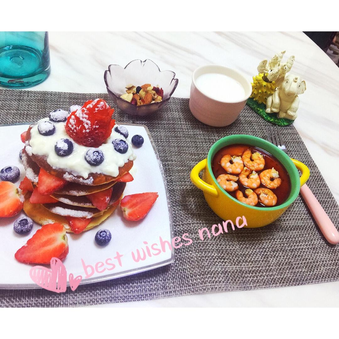 Pancake草莓奶油蛋糕