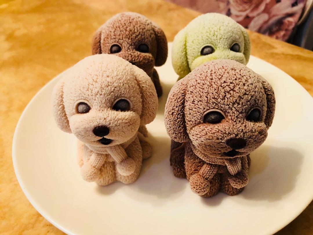 crystal怡云做的网红沙皮狗慕斯蛋糕