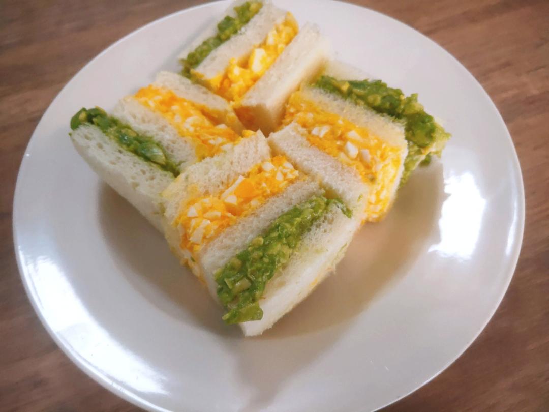牛油果鸡蛋三明治🥑