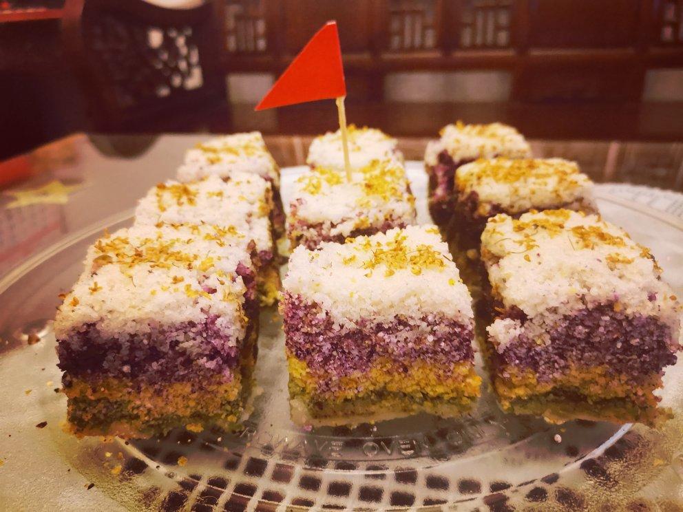 重阳节，带你做💯无添加五彩重阳糕🍰