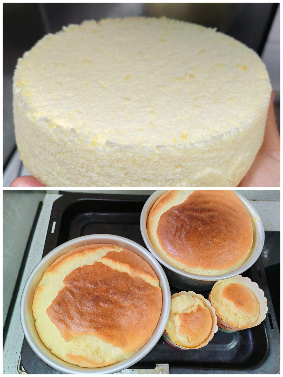 6寸原味戚风蛋糕（零失败基础版）