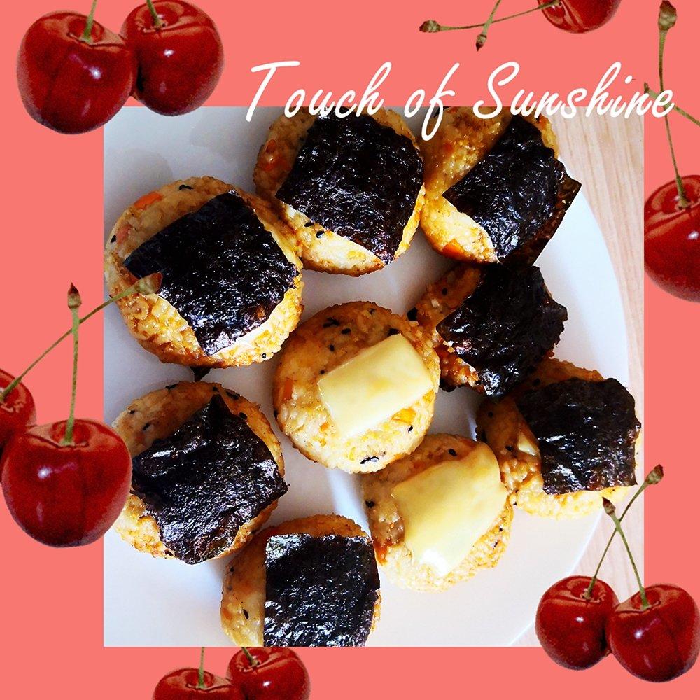 剩米饭的神仙吃法，肉松酱油烤饭团，平底锅就能做哦～