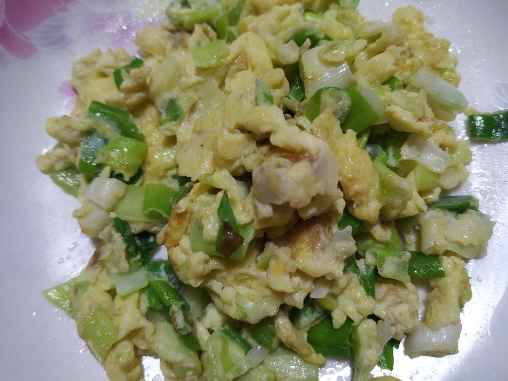 葱炒鸡蛋