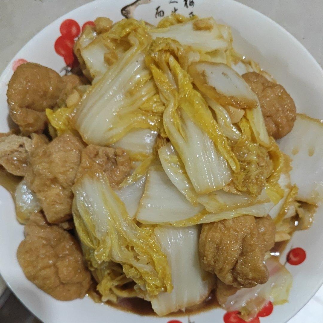 好吃到连汤汁都不剩的白菜焖豆泡，给肉都不换