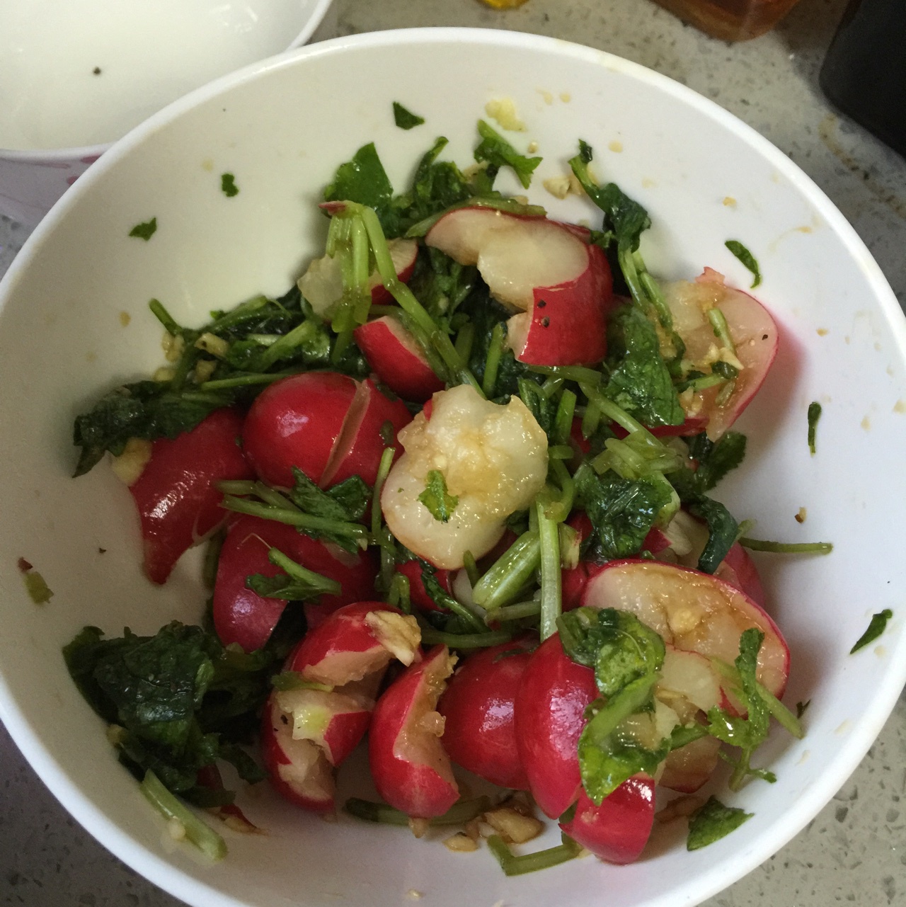 爽口凉拌小萝卜and萝卜缨