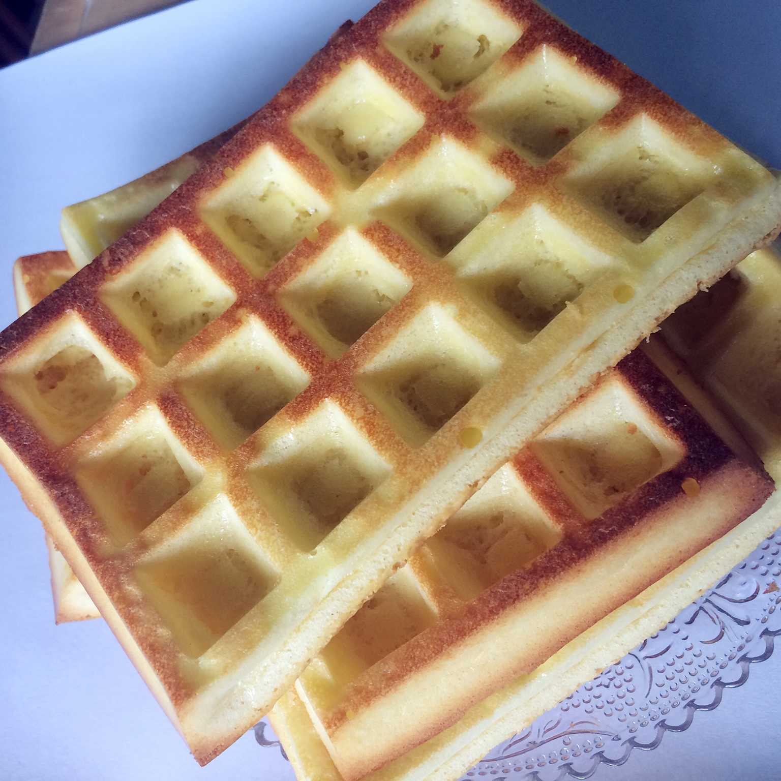 冷血蕃茄做的华夫松饼烤箱版