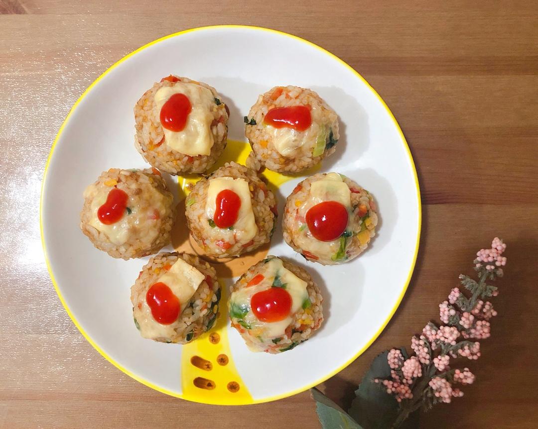芝士就是力量【芝士肉松小饭团】