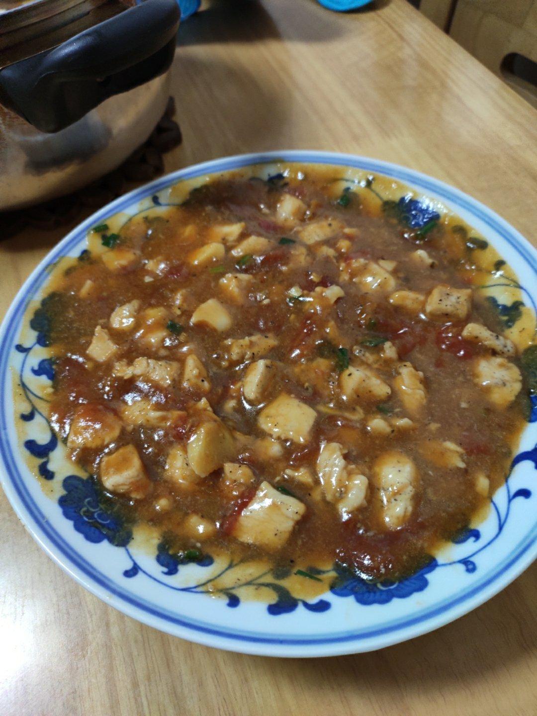 鲜嫩多汁番茄鸡胸肉！巨简单～