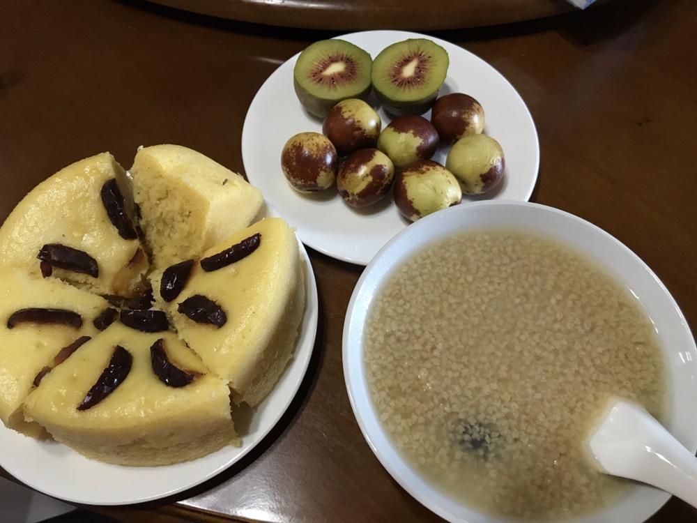 烫面版  玉米面发糕（香甜软糯）