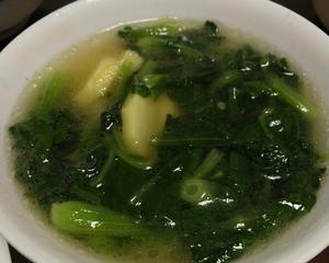 青菜土豆汤的做法 步骤1