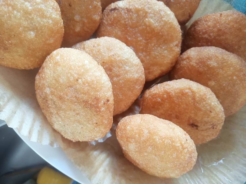 东北油炸糕（糯米粉豆沙馅儿）不翻车很简单