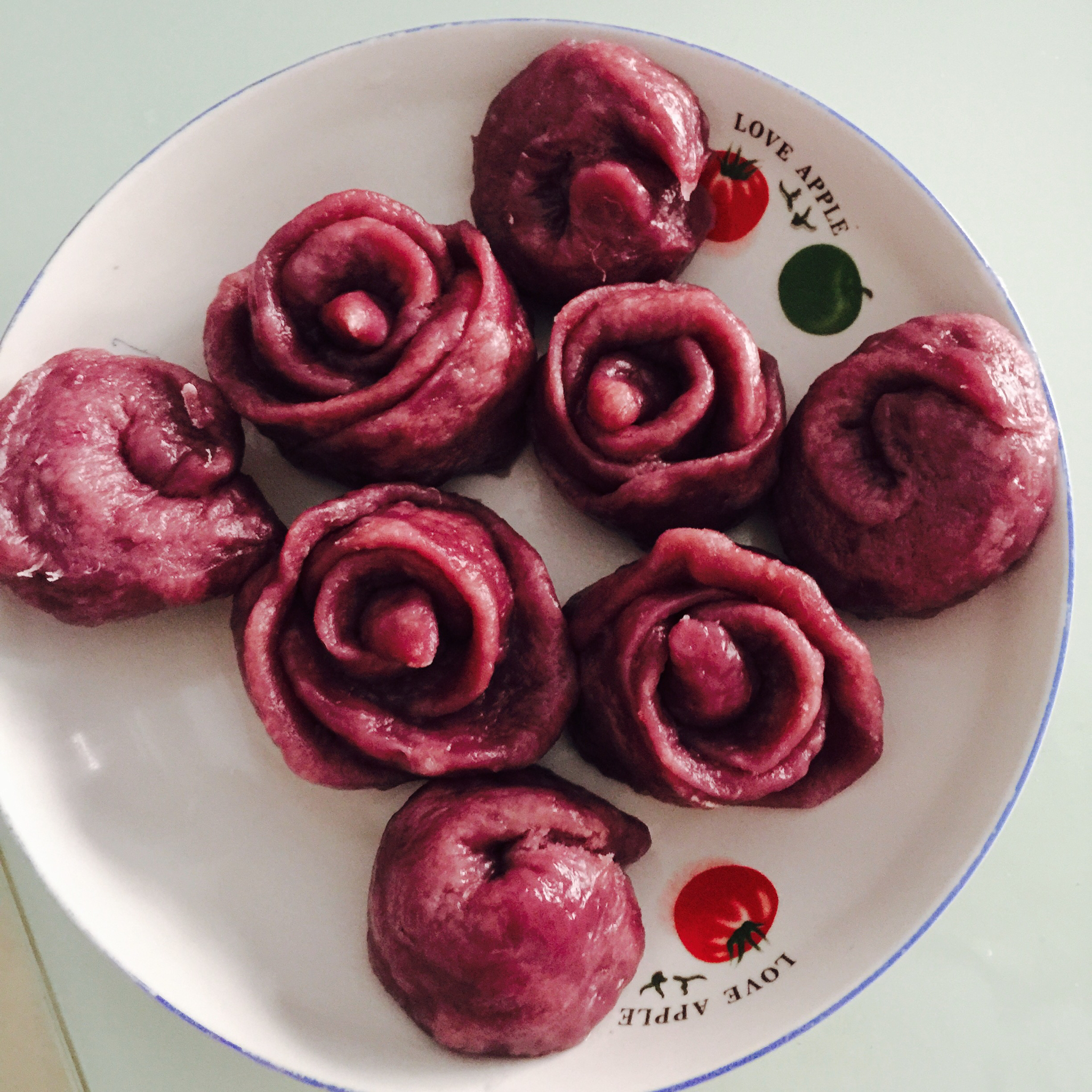 紫薯玫瑰包