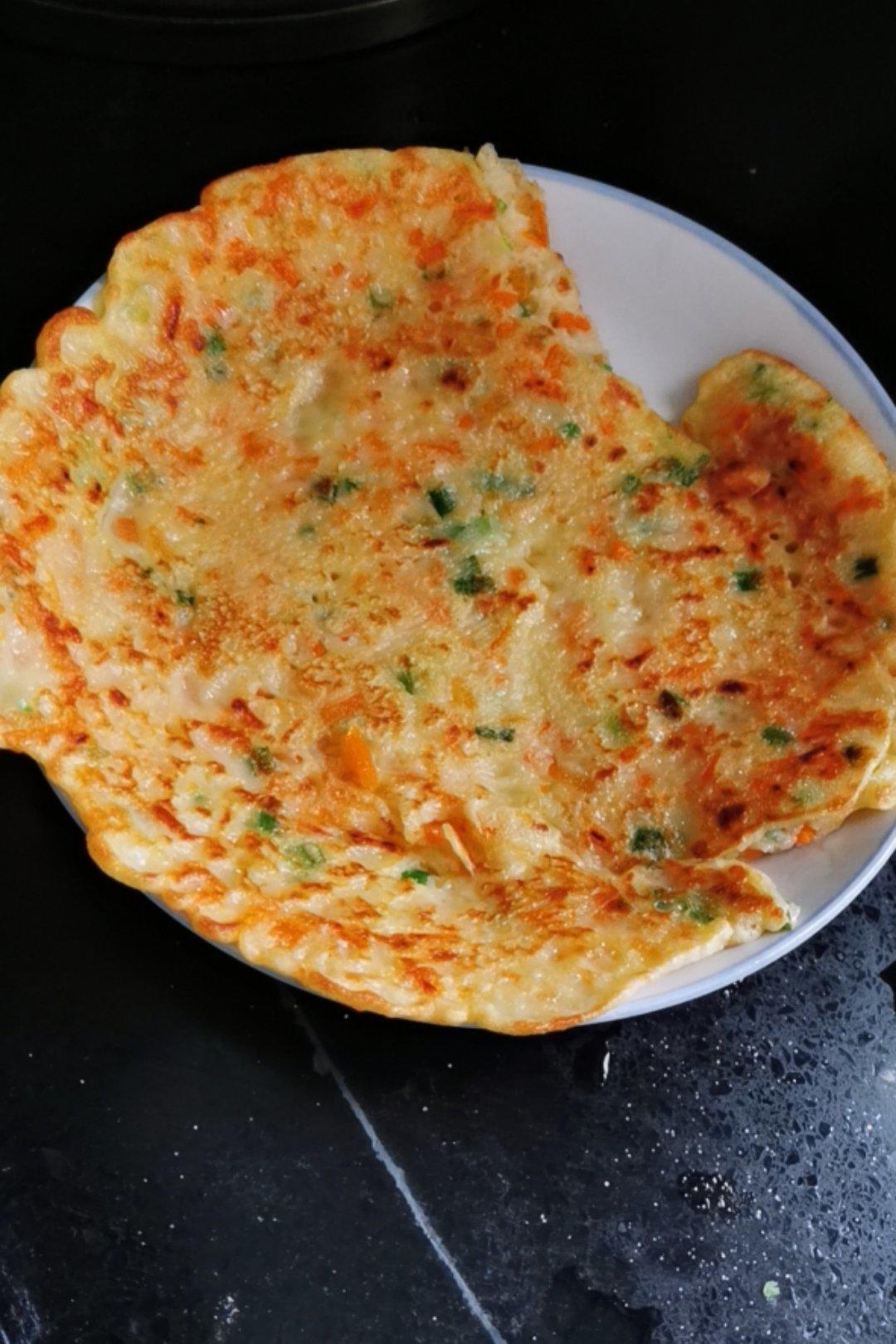 简单快手蔬菜鸡蛋煎饼