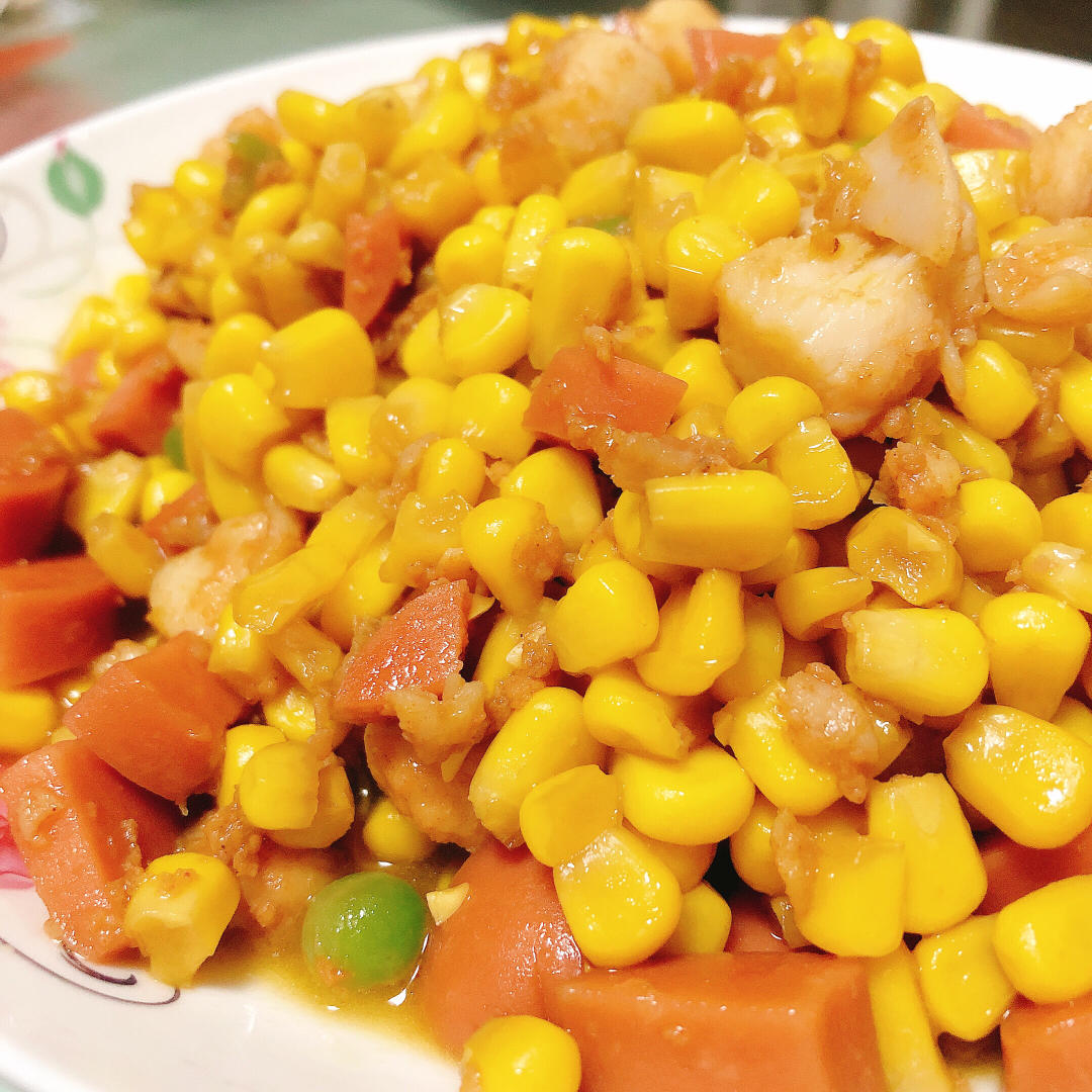 玉米炒肉末【超级下饭的快手家常菜】