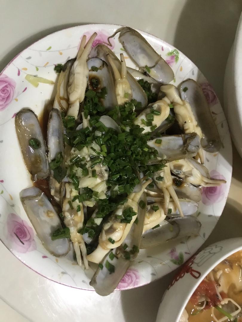 葱油蛏子