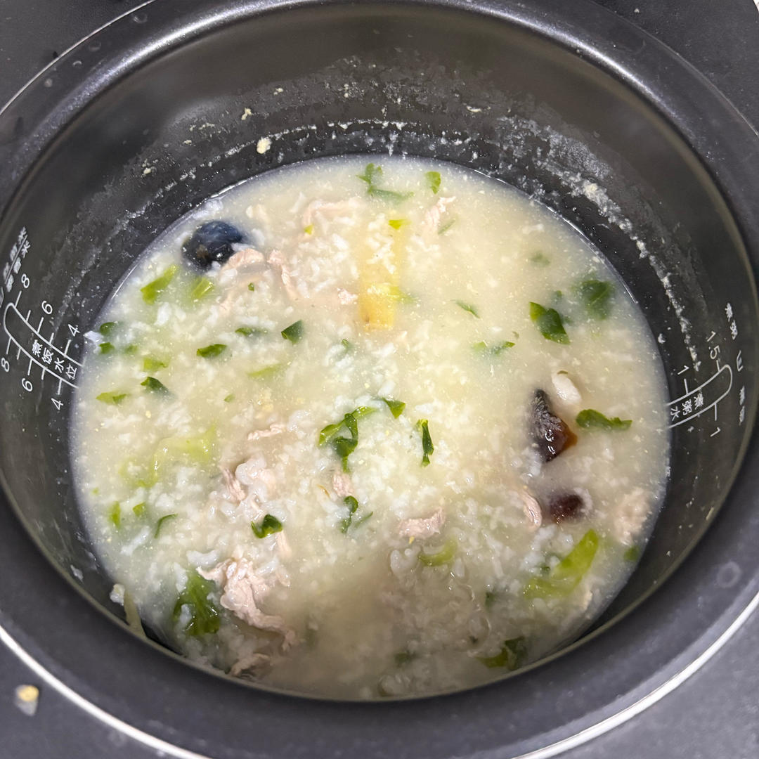 十五分钟快手之香滑皮蛋瘦肉粥(附五分钟电饭煲电压力锅更快捷方法)
