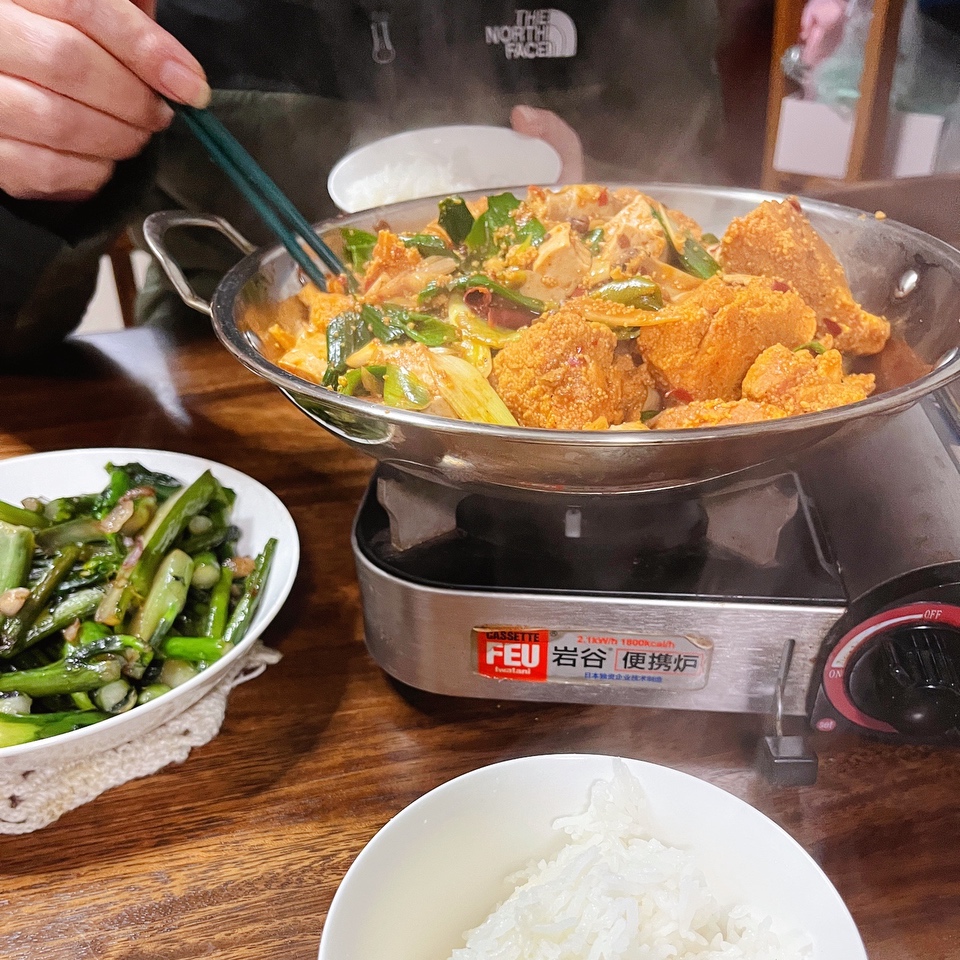 干锅鱼籽烧豆腐的做法 步骤18