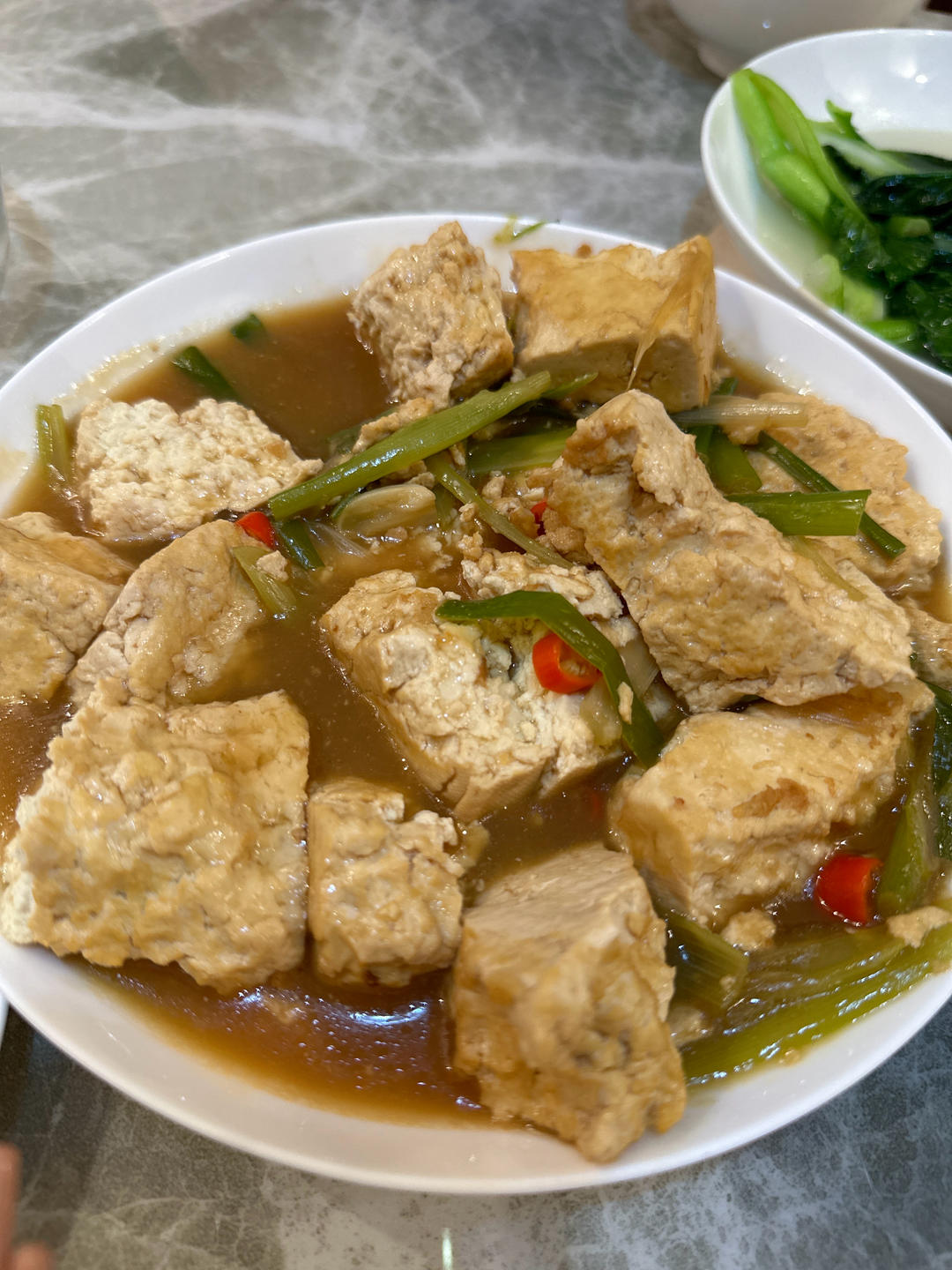 葱烧老豆腐~最简单的方法烹出堪比饭店的味道
