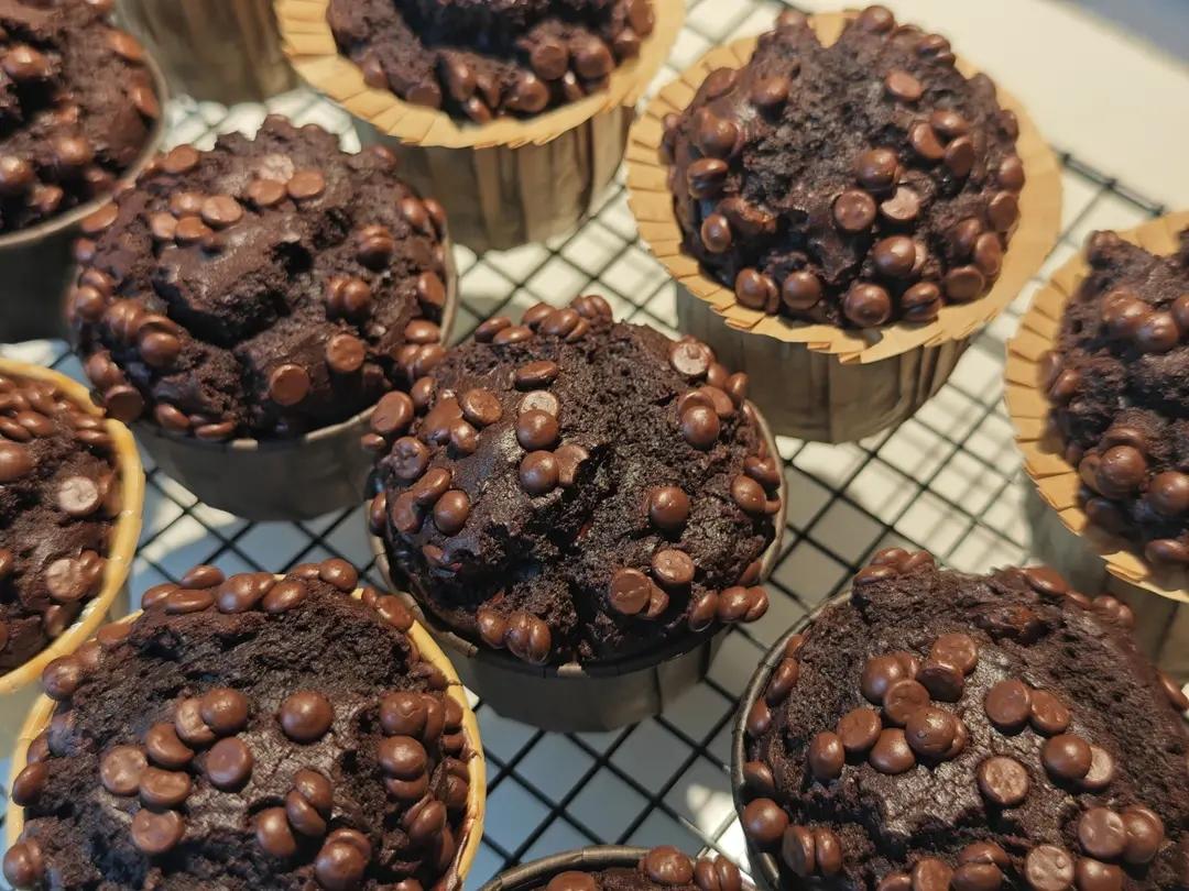 在家做巧克力蘑菇头麦芬蛋糕🍫