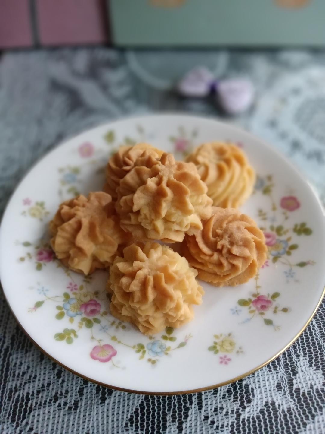 一抿即化酥到掉渣的珍妮曲奇云顶小花/烘焙视频饼干篇1