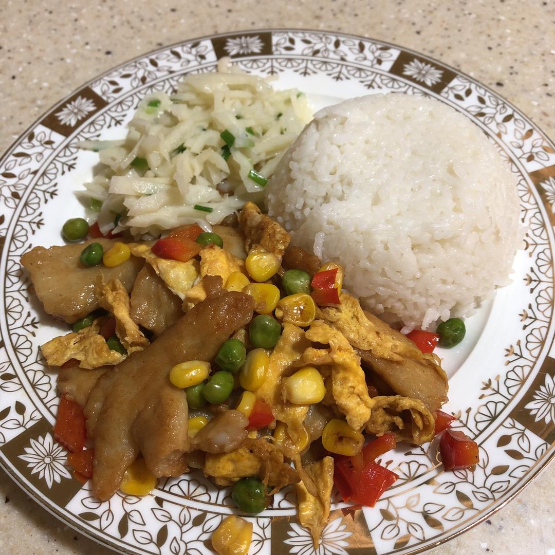 当龙利鱼（或巴沙鱼）遇到玉米【妞的食记】