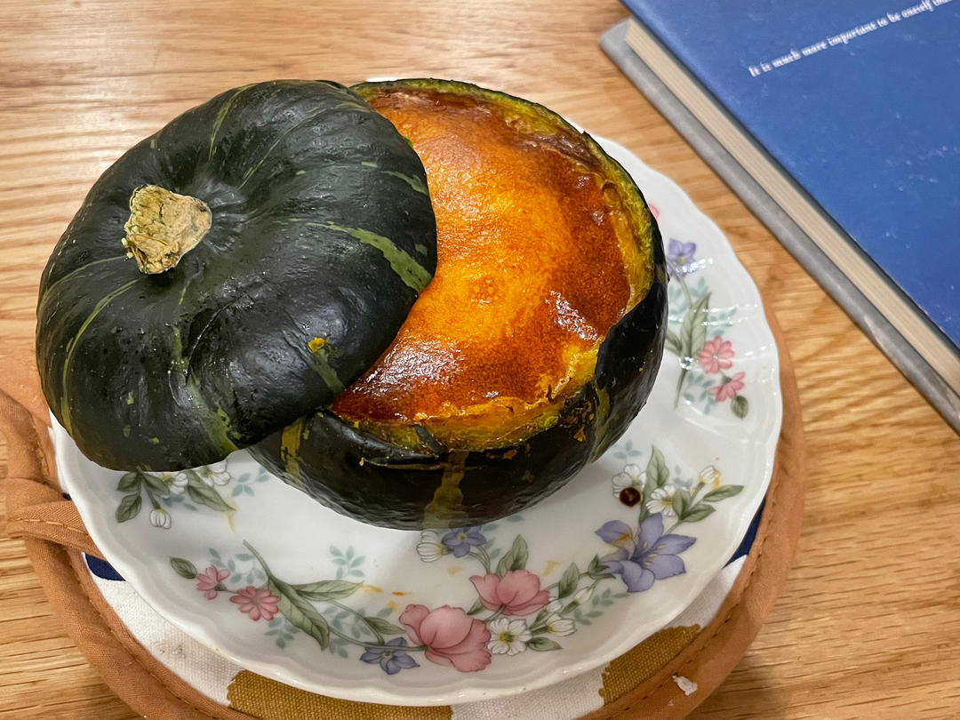 【南瓜布丁】秋冬鸡蛋最完美吃法，粉糯香甜，暖胃暖手！