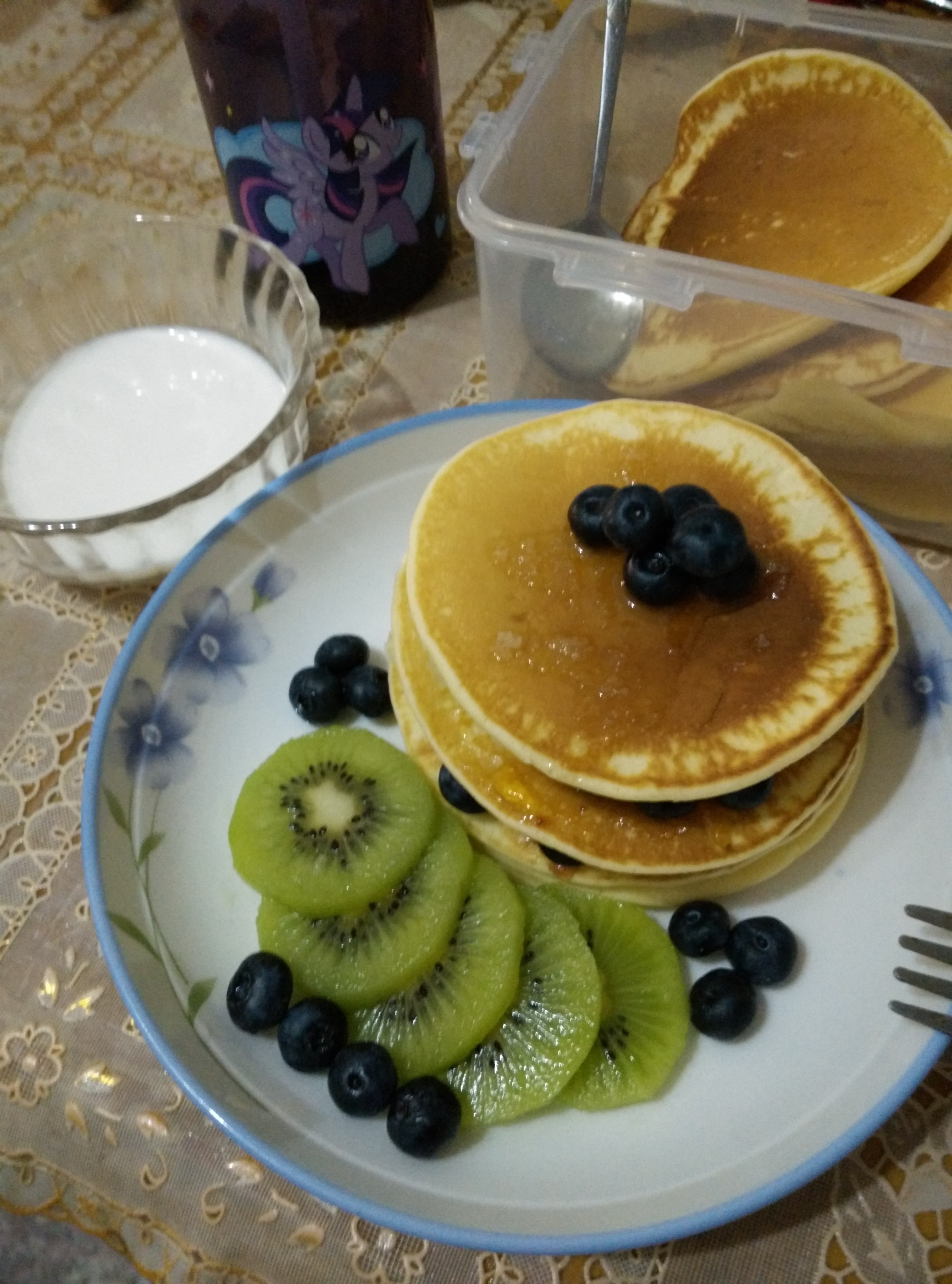 超级简单pancake【无黄油健康版】