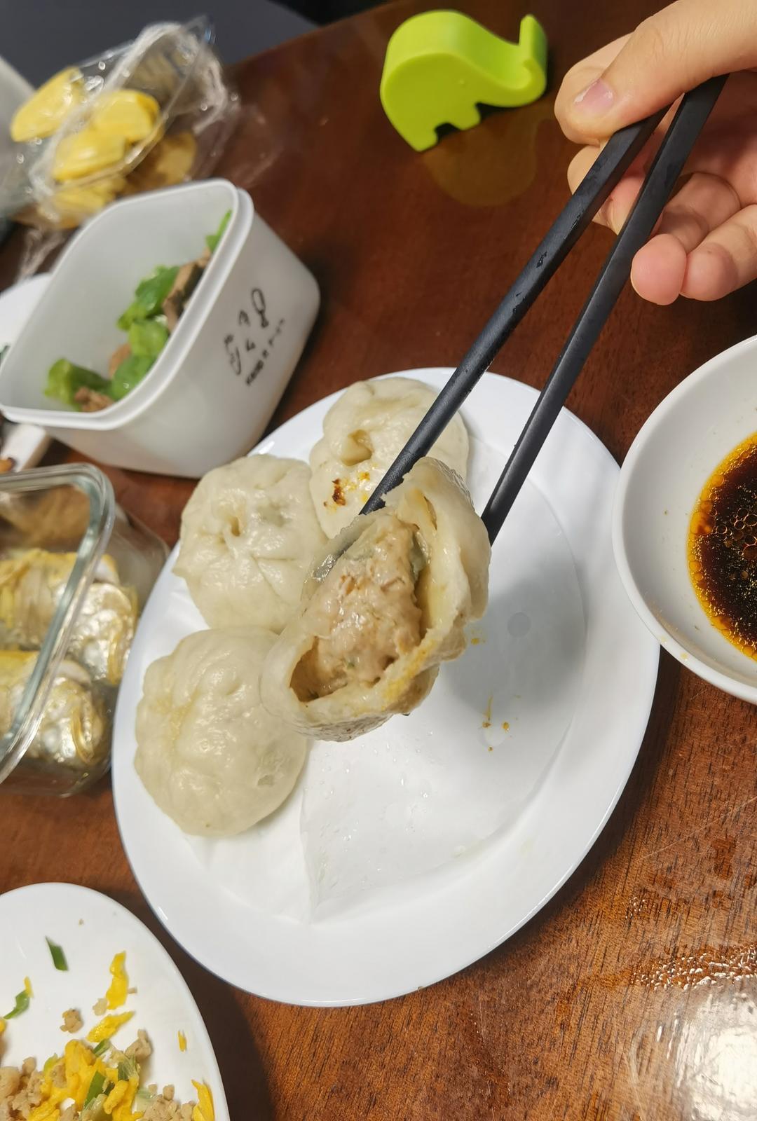 家庭版猪肉大葱包子（喷香多汁）