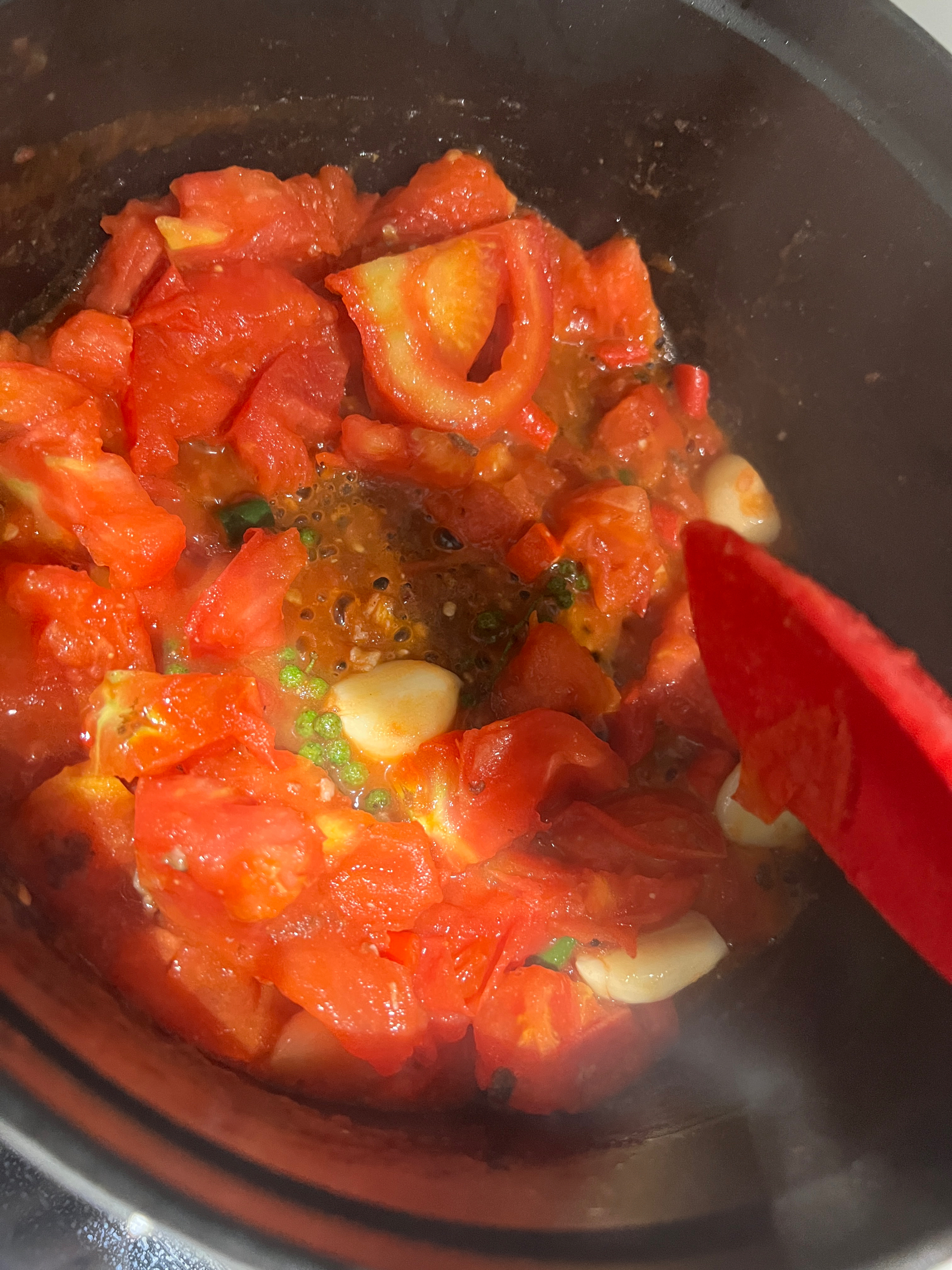 酸酸辣辣美味番茄排骨（鸡、牛肉）的做法 步骤5