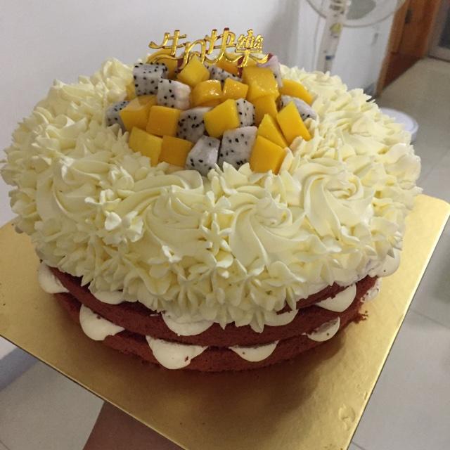 红丝绒戚风蛋糕（八寸）