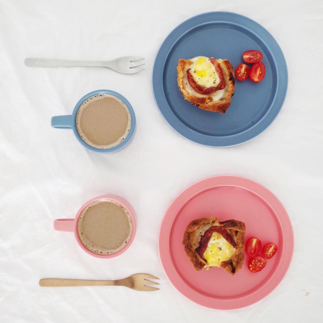 🍳 桃子香蕉吃早餐