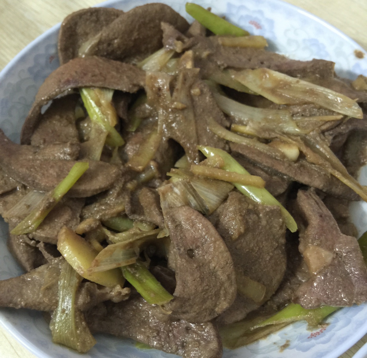 葱爆猪肝