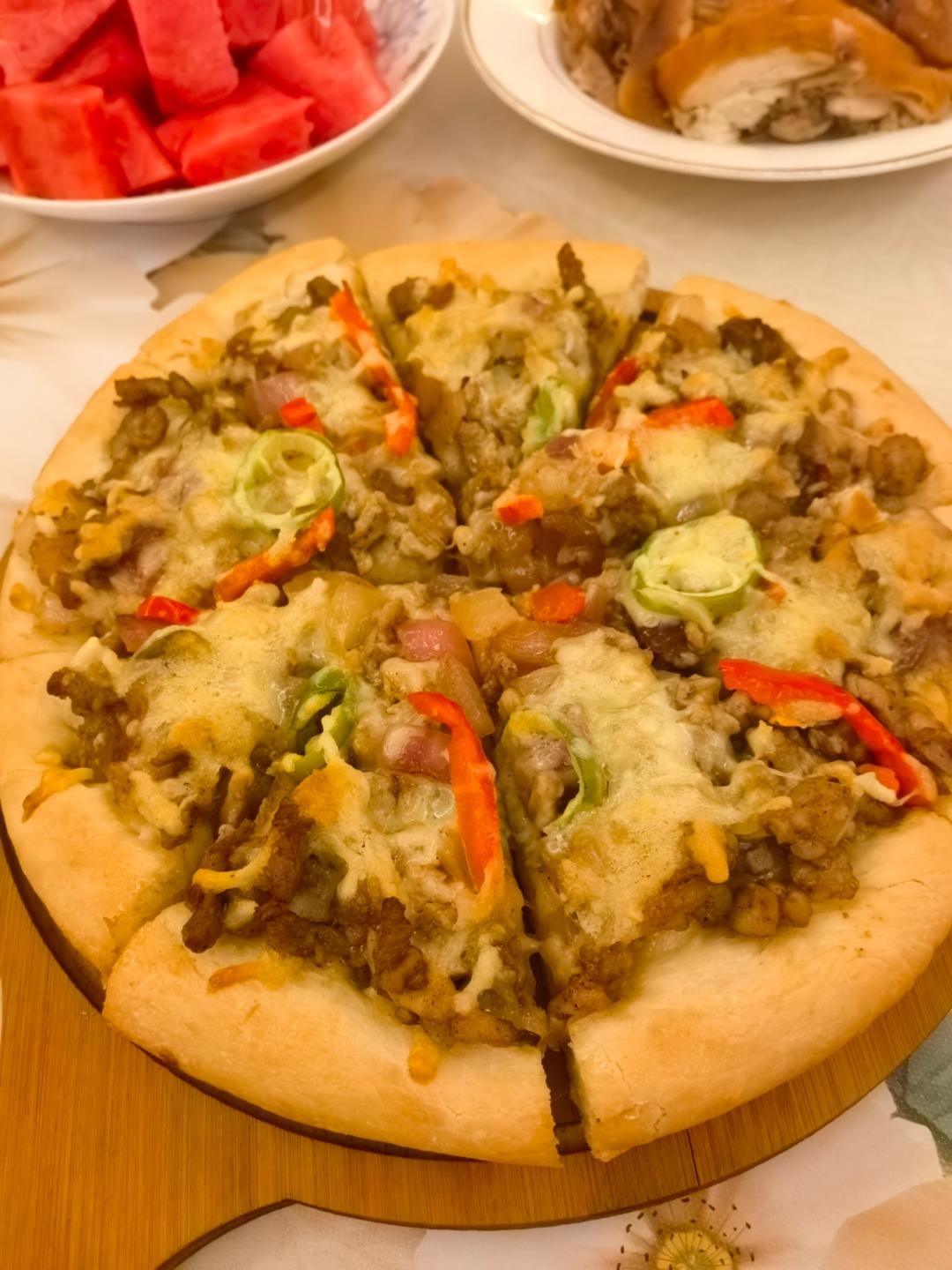里脊菠萝披萨